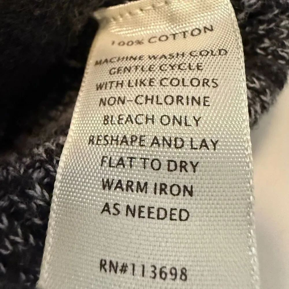 Margaret O’Leary Gray Moto Lagenlook Sweater Jacket Size L - Picture 11 of 13